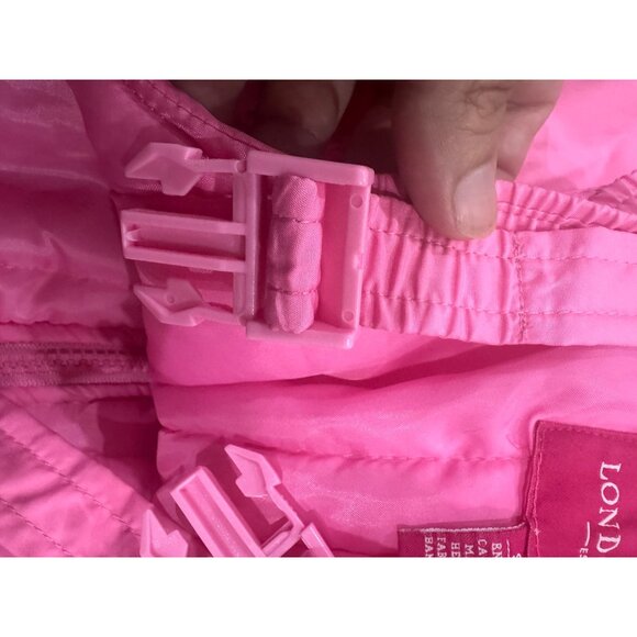 London Fog Pink Girls Snow Bib Overalls S/4 Polyester Material Winter Wear - Picture 7 of 8